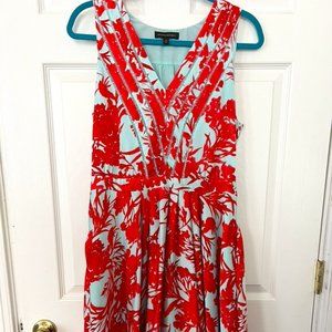 Midi Floral V-Neck Dress